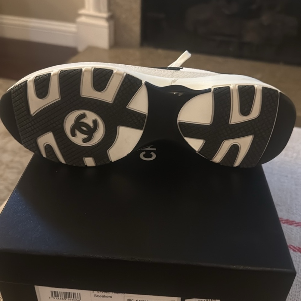 Chanel Black and White Sneakers!! New for Spring and I only wore them twice!! - Picture 6 of 11